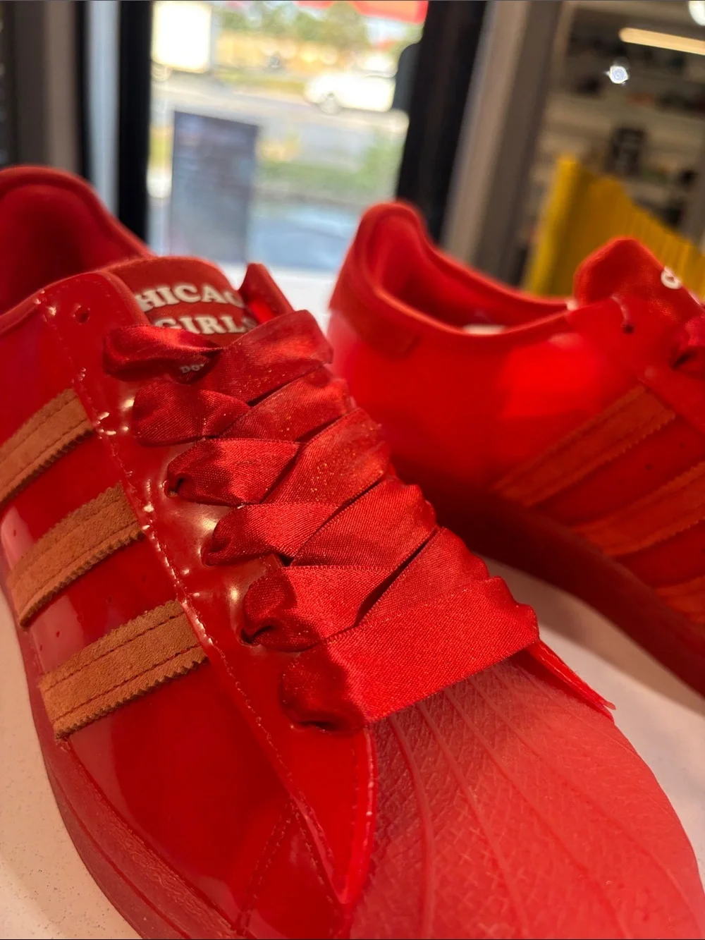 Adidas SuperStar ASW DES Size 8.5 CHICAGO GIRLS Limited Edition RED